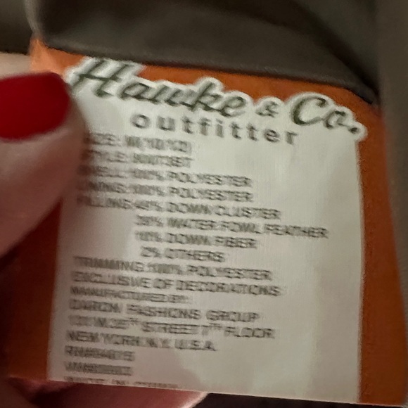 Hawke & Co Outfitter Boys Down Puffer Jacket Chocolate Brown 10-12 - Picture 5 of 7